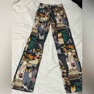 Colorful Graphic Reformation Print Pants